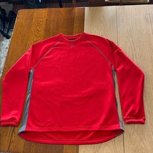 Oakley Red And Gray Crew Neck Shirt